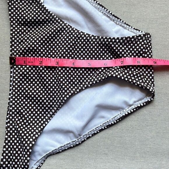 Hapari XS Brown White Polka Dot Classic Bikini Swim Bottoms UPF 50+ NWT Beach - Picture 5 of 7